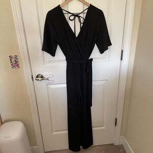 Black with some sparkle jump suit.